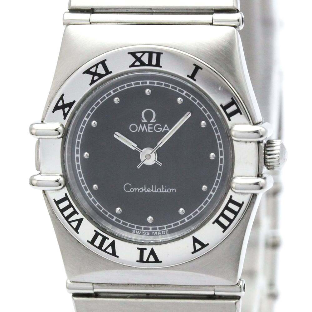 Omega Constellation Ladies Stainless Steel Watch – Black Dial
